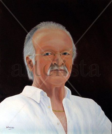 M. ROLAND Oil Canvas Portrait