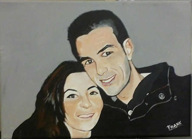 Joan e Isa Acrylic Canvas Portrait