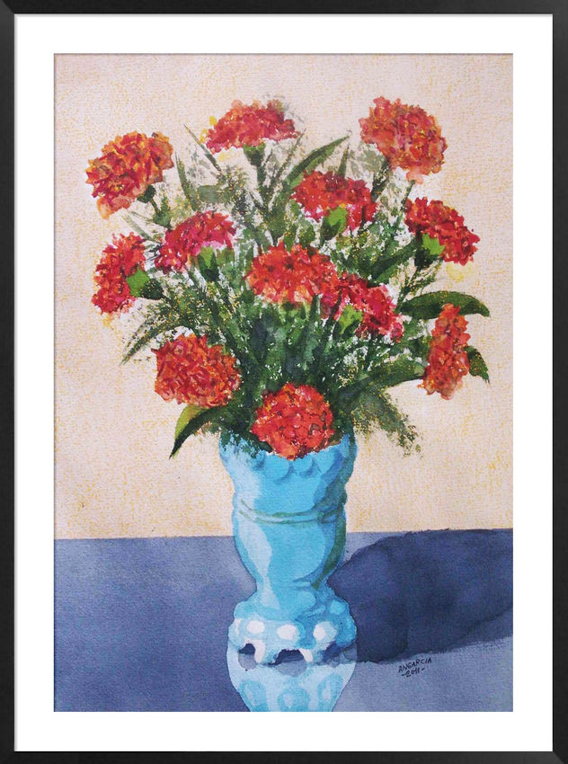 Floral-6-   DOCE CLAVELES ROJOS