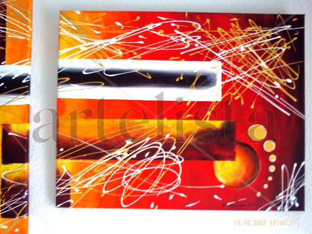 Detalle derecho de la obra "Galaxia"