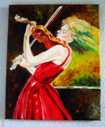 Mujer con violin