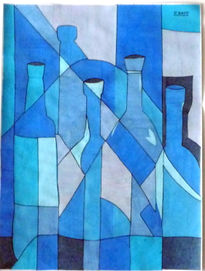 Botellas azules