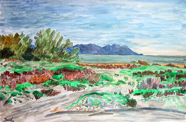 Paisaje del cabo de Gata Watercolour Paper Landscaping