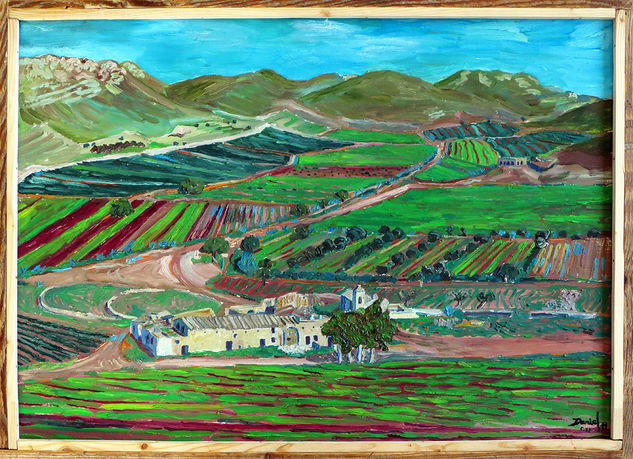 Paisaje del cortijo del Fraile Oil Panel Landscaping