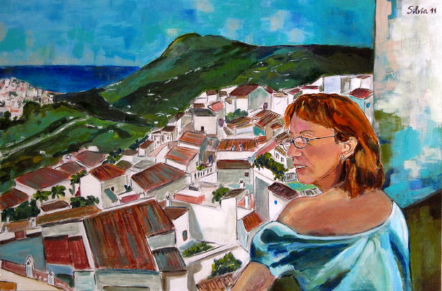 Retrato de Carmen Acrílico Tabla Paisaje