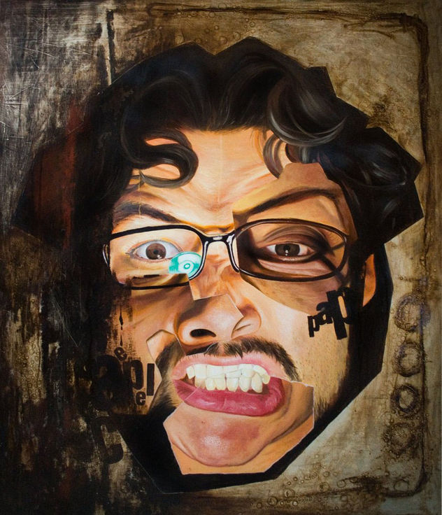 autorretrato de papel couche