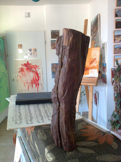 la pareja real Wood Figurative