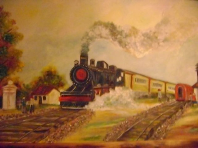 Tren Oil Canvas Landscaping