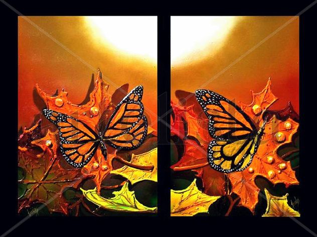 Mariposas Monarca (Diptico)