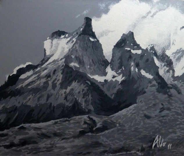 Torres del paine Acrylic Canvas Landscaping