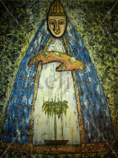 La virgen y la limosnera (2011) Acrylic Canvas Marine Painting