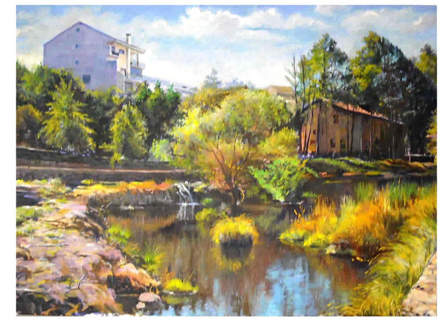 rincon de allariz (orense) Oil Canvas Landscaping