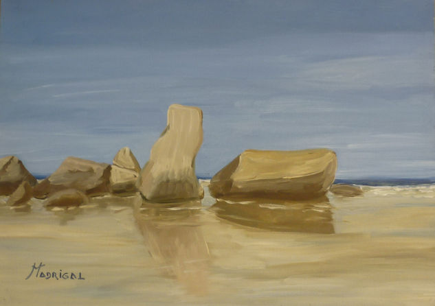 REFLEJOS Oil Canvas Marine Painting