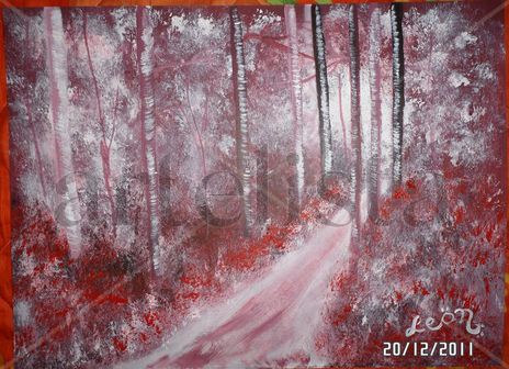 Bosque en rosa
