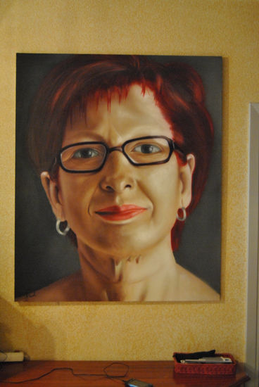 retrato Acrylic Canvas Portrait