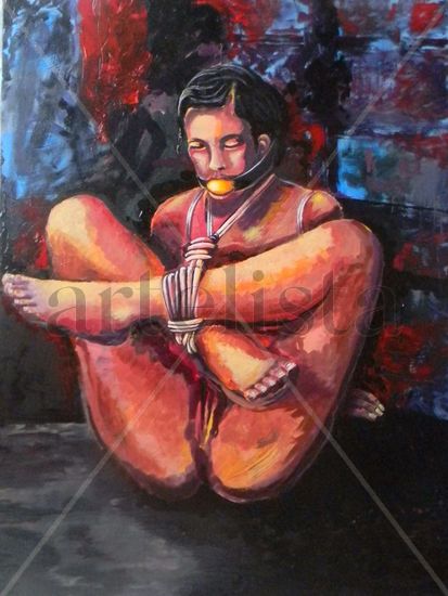 SHIBARI Oil Canvas Nude Paintings