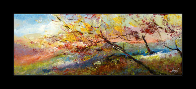 Xogando co vento Oil Canvas Landscaping