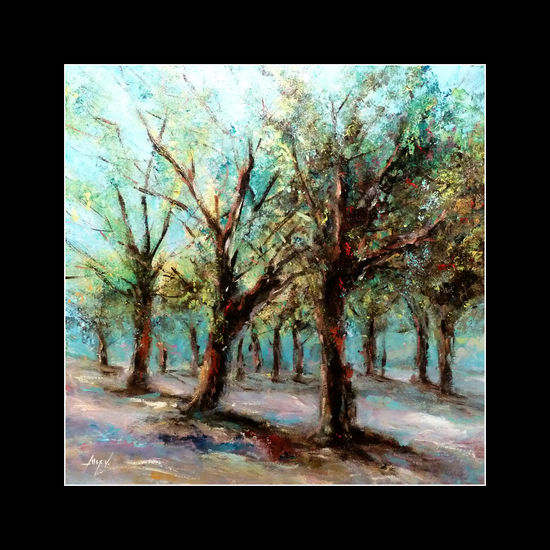 Carballeira da Pomba I Acrylic Canvas Landscaping