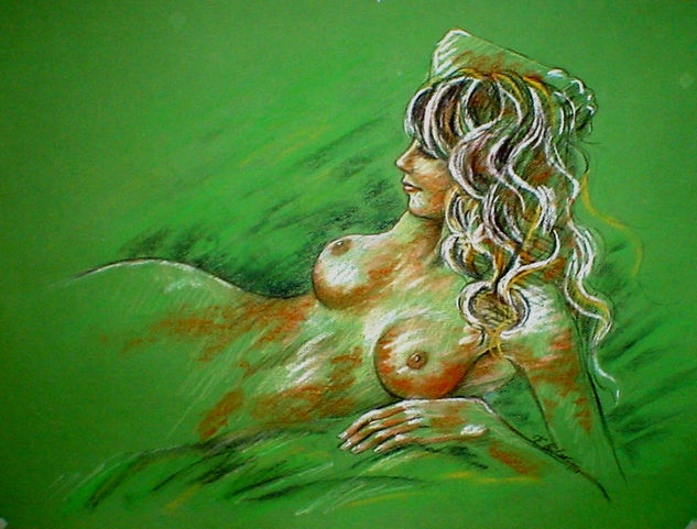 PLENITUD Pastel Paper Nude Paintings