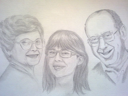 Retrato en grafito...