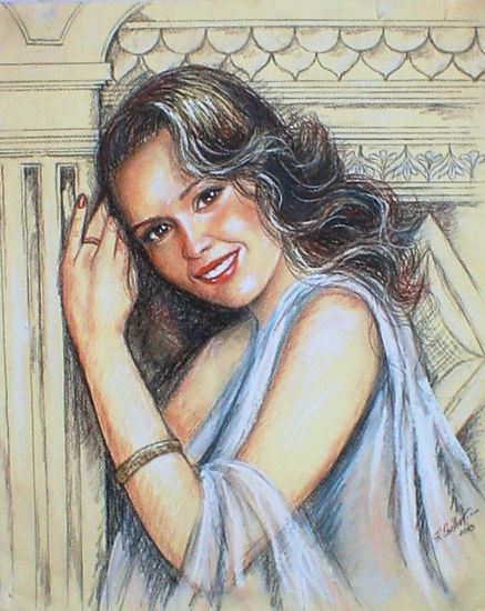 TERESA Pastel Papel Retrato