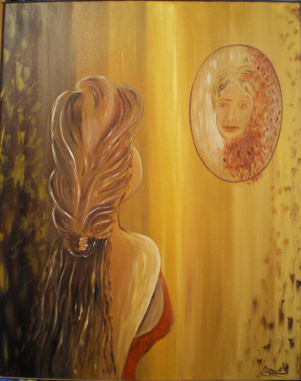 reflejo Oil Canvas Figure Painting