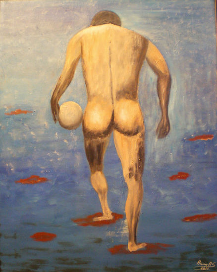 Desnudo Óleo Lienzo Desnudos