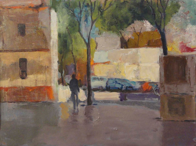 Carrer Sant Andreu Oil Canvas Landscaping