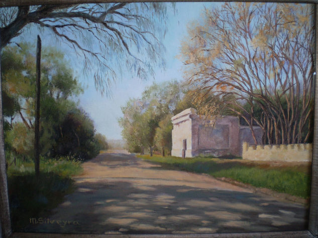 Invierno en Cordoba Oil Canvas Landscaping