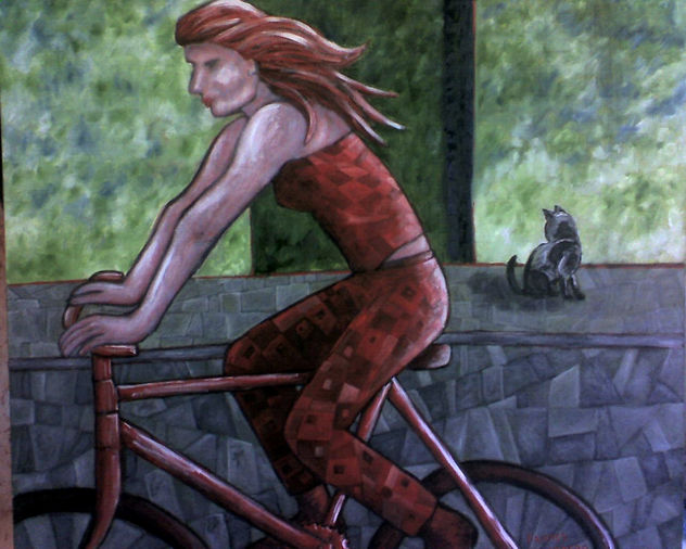 Bicicleta Roja (Por las calles de Playa del Carmen)