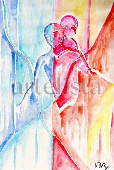 Bipolar Watercolour Paper Figure Painting