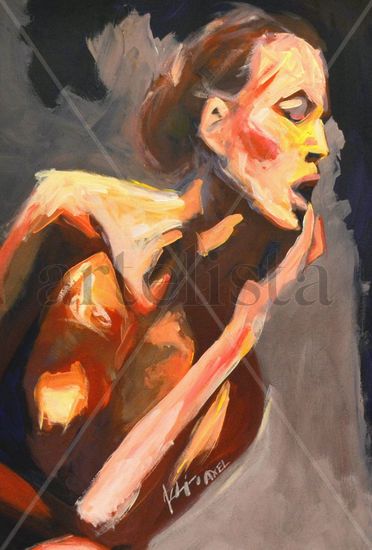 Desgarro Oil Card Nude Paintings