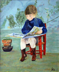 Niña leyendo