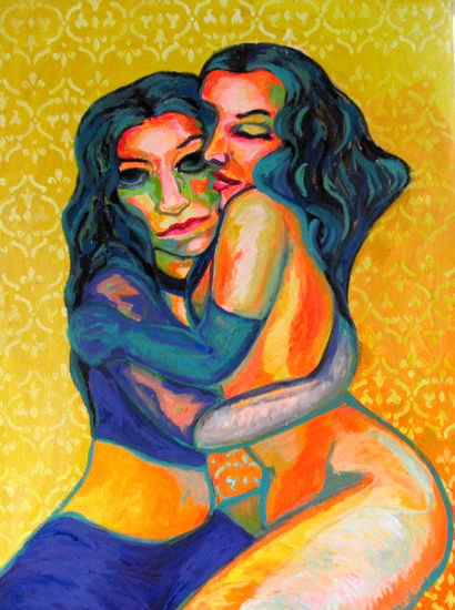 AMIGAS Acrylic Canvas Nude Paintings