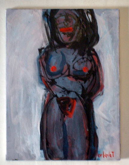 Mujer de magia negra Acrylic Canvas Figure Painting