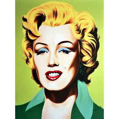 Marilyn Monroe Oil Canvas Portrait