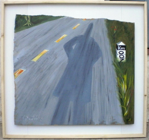 En la ruta Acrylic Panel Figure Painting