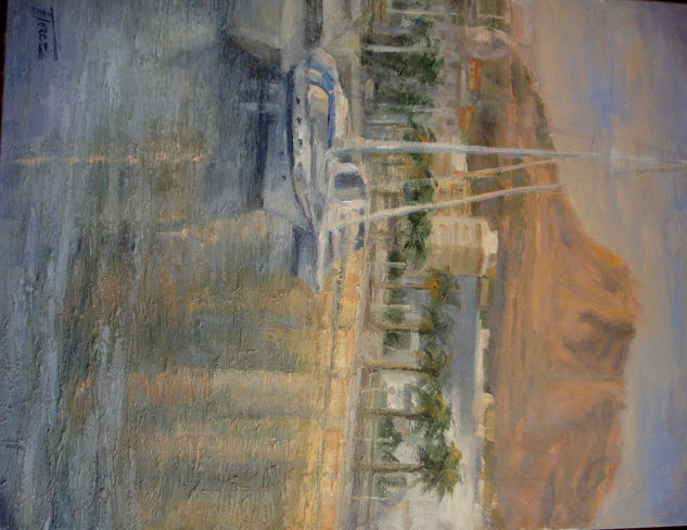 Puerto de Alicante Oil Canvas Landscaping