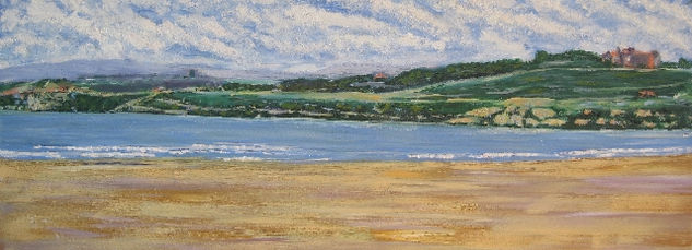 Playa de Oyambre Oil Canvas Marine Painting