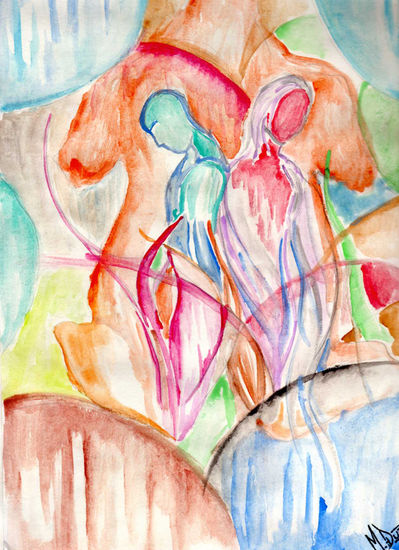 Edipo Watercolour Paper Figure Painting