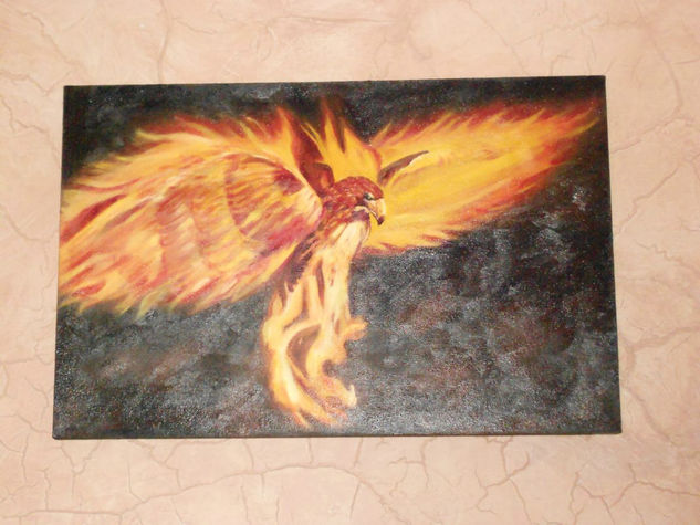 ave fenix Oil Canvas Animals