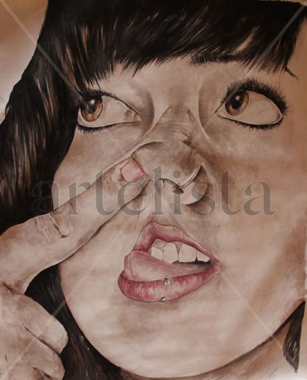 Anita Acrylic Canvas Portrait