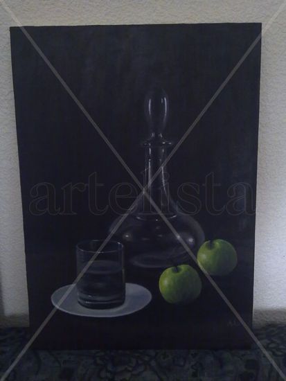 Agua y manzanas Oil Canvas Landscaping