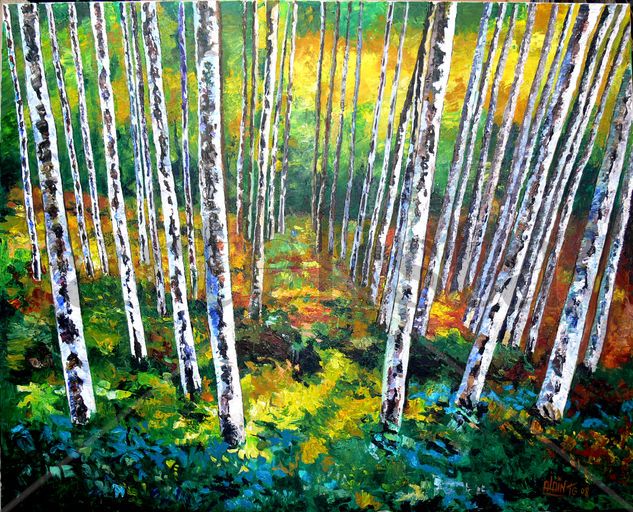 EL BOSQUE 2 Acrylic Canvas Landscaping