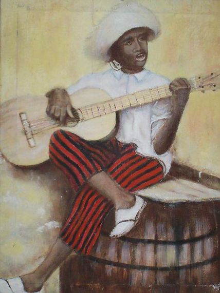 Negrito con guitarra