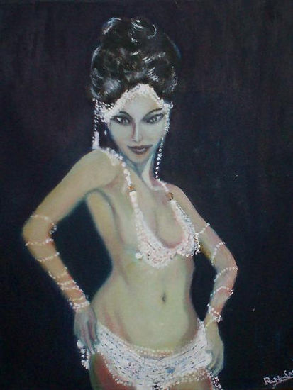 Bailarina de samba Oil Canvas Figure Painting