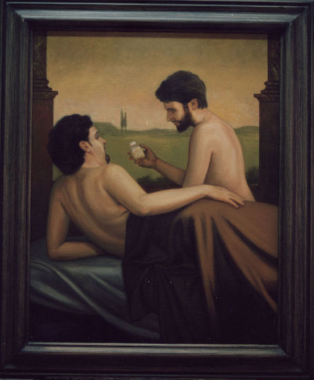 Amor Óleo Lienzo Desnudos