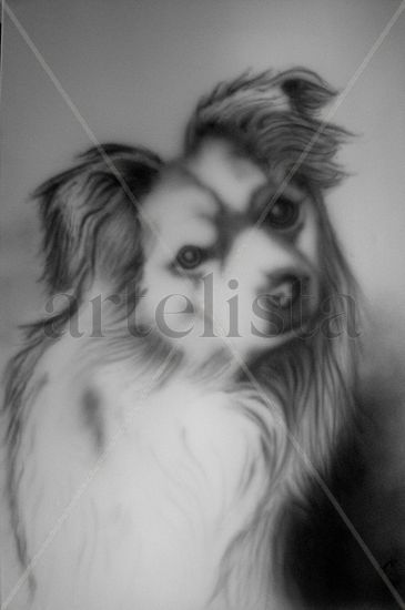 Nuestro perro Jack Ink Canvas Portrait