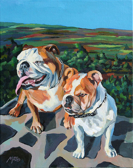 Perros Oil Canvas Landscaping