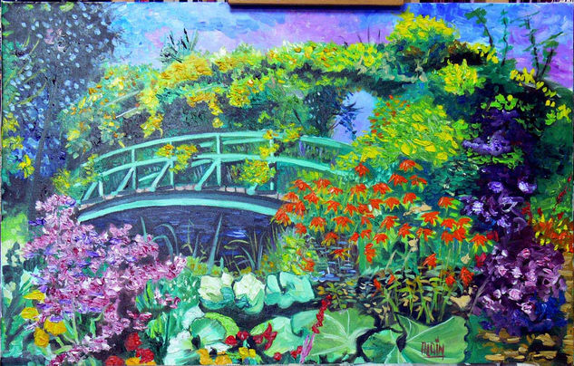 EL PUENTE DE GIVERNY 2 Oil Canvas Landscaping